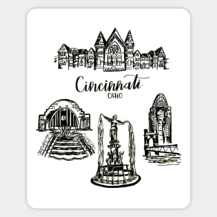 Cincinnati Landmarks Sticker
